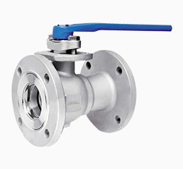 A single-piece ball valve A single-piece ball valve