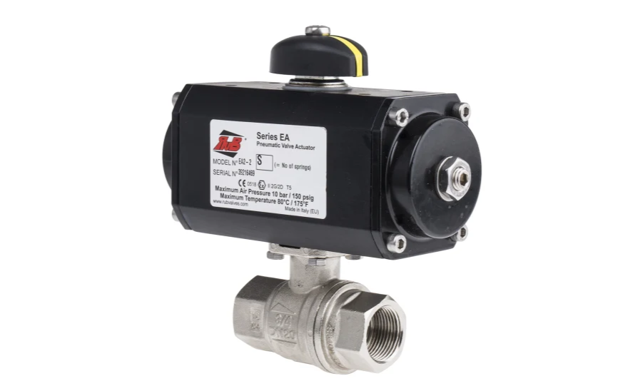 RS PRO Ball Valve type Pneumatic Actuated Valve 34in, 10 bar RS PRO Ball Valve type Pneumatic Actuated Valve 34in, 10 bar