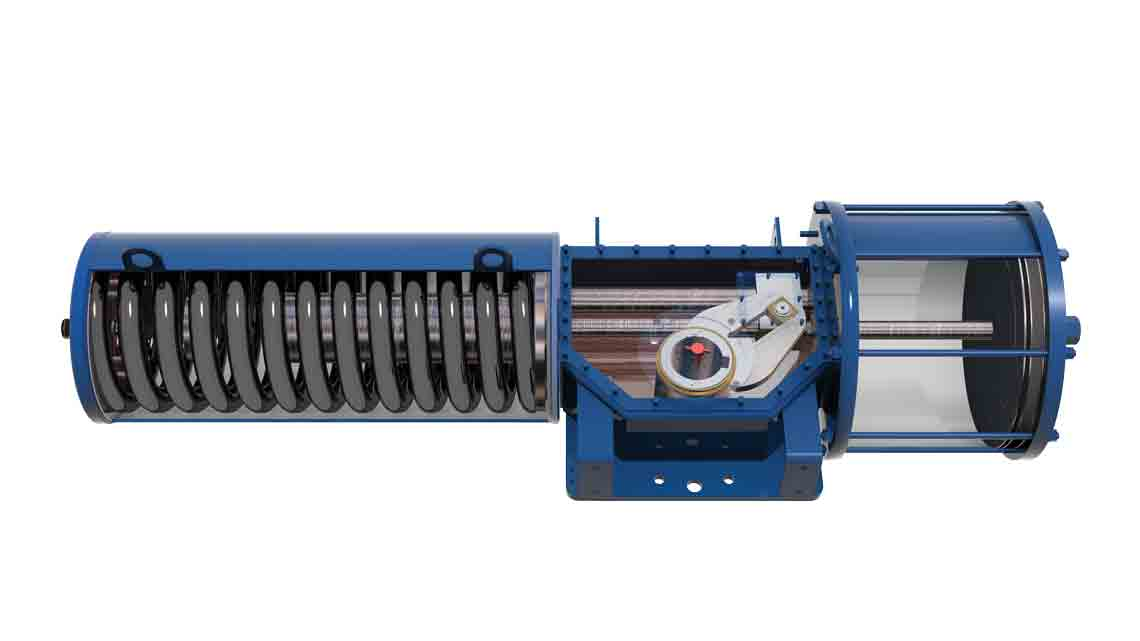 Spring return valve Spring return valve